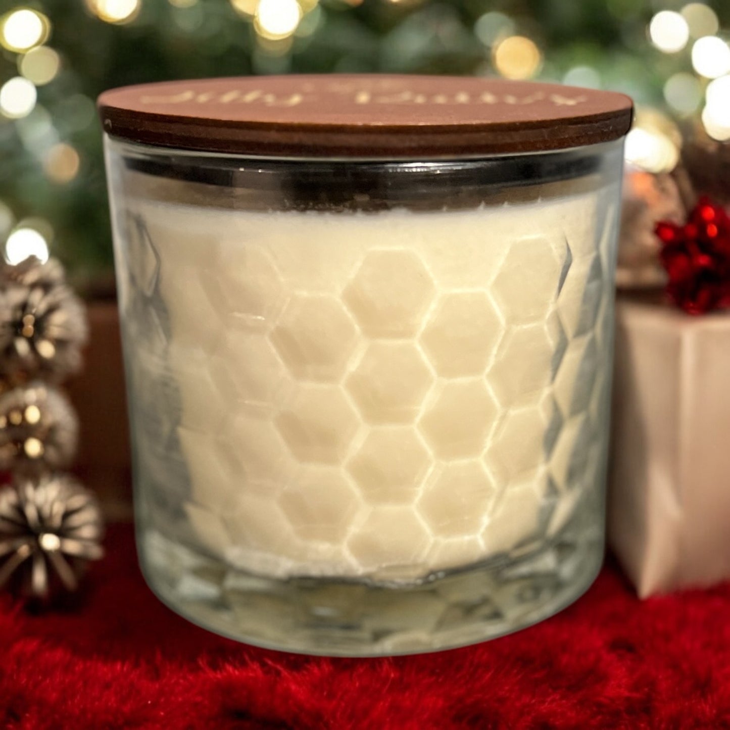 3 Wick Candle - Hexagon Crystal- Choose Fragrance