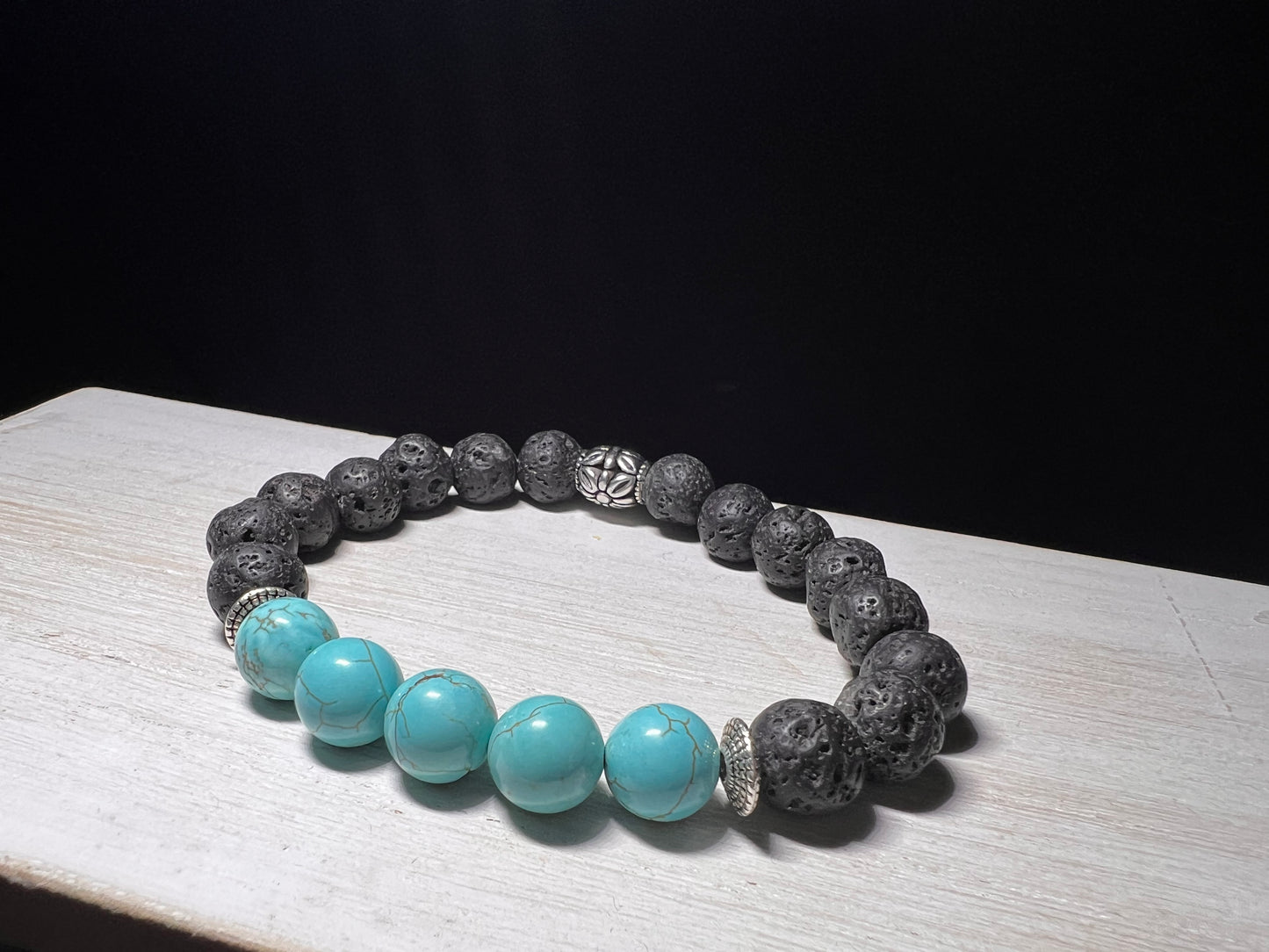 Black Lava & Turquoise