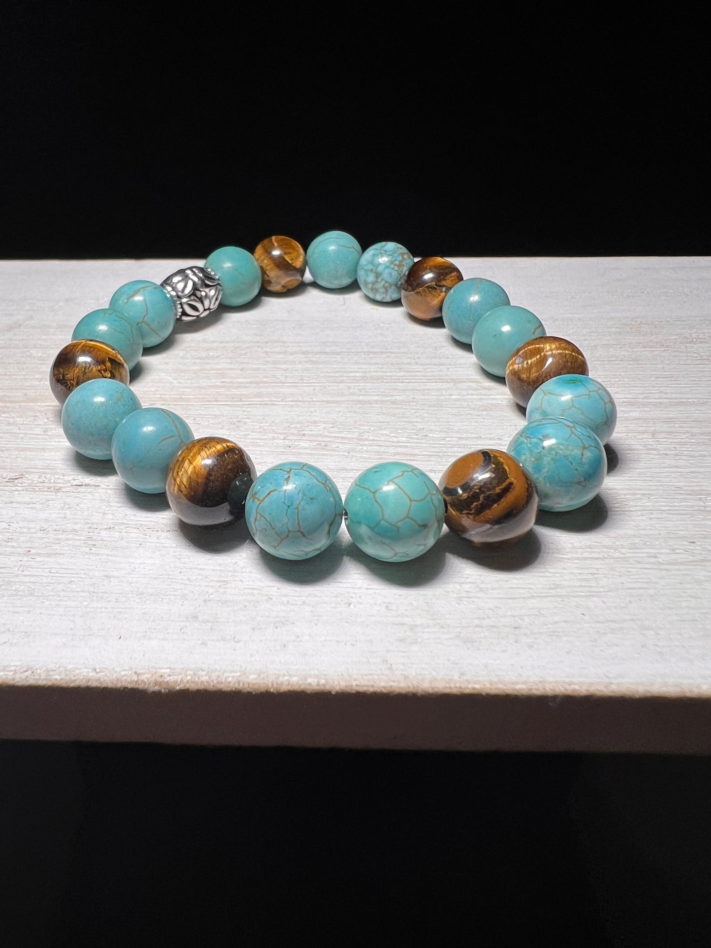 Turquoise and Tiger Eye Bracelet