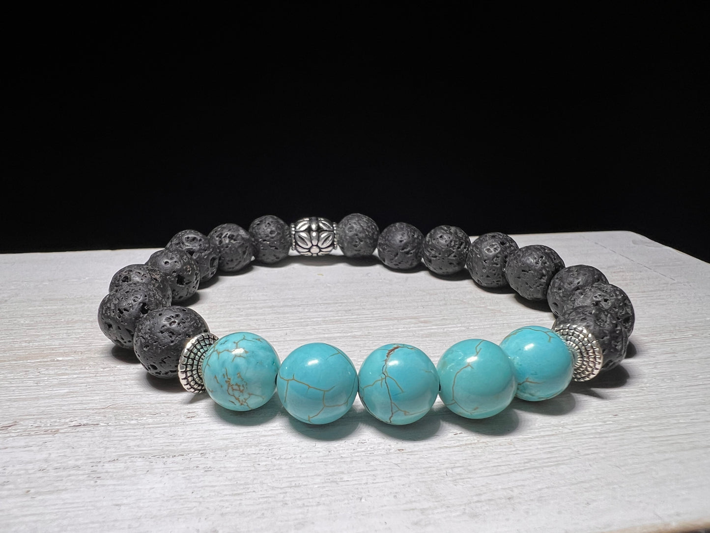 Black Lava & Turquoise