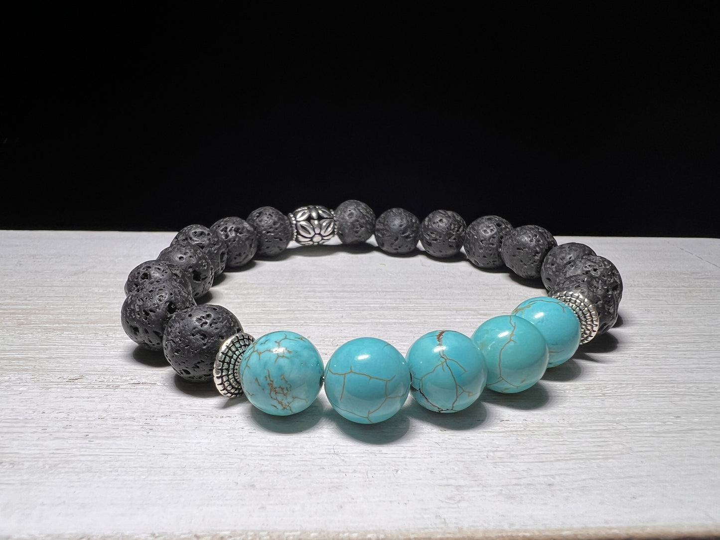 Black Lava & Turquoise